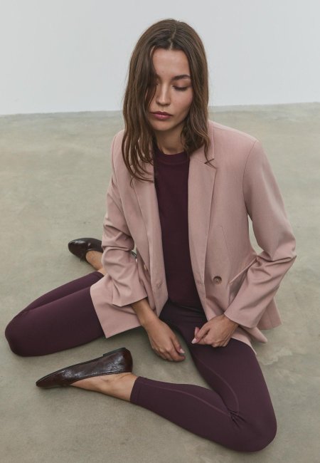 Slim fit crossover blazer