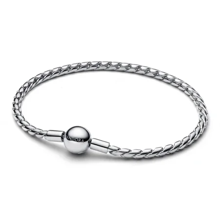 Pandora Round Clasp Wing Chain Bracelet Sterling silver 19cm