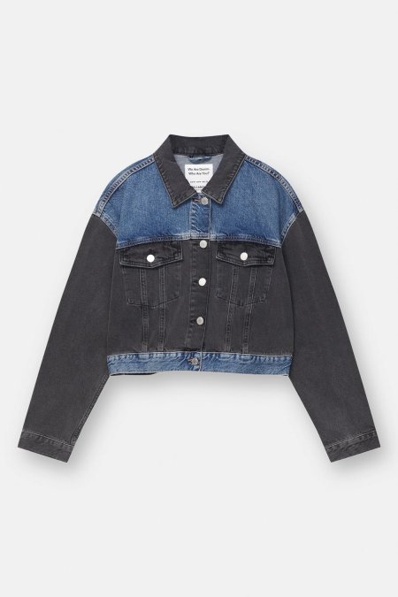 Contrast denim jacket