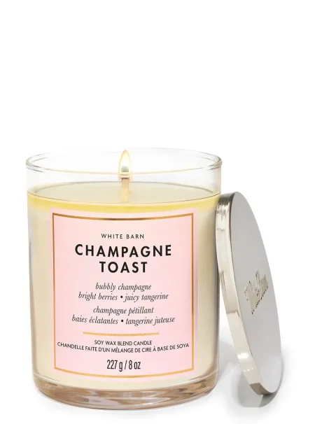 Champagne Toast Single Wick Candle