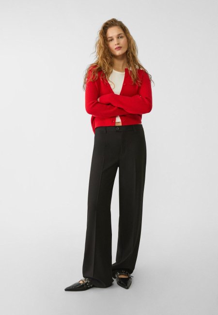 Smart straight-leg trousers