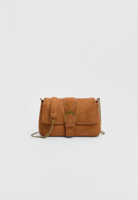 Crossbody bag with buckle