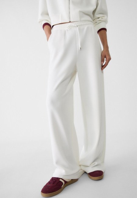 Soft-touch palazzo trousers