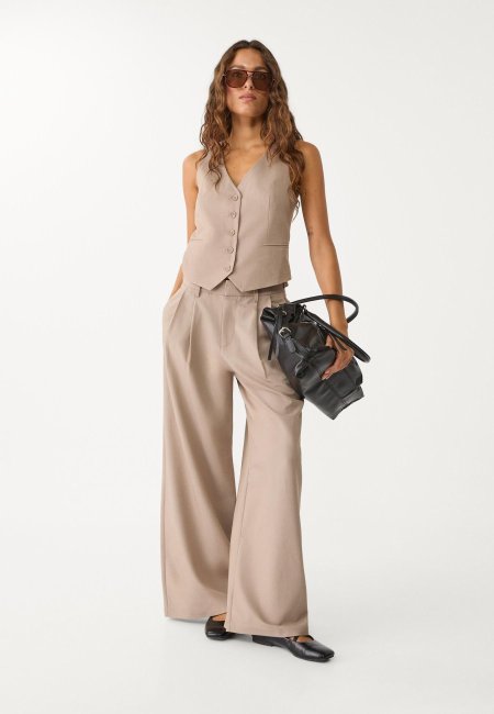 Super wide leg adjustable pants