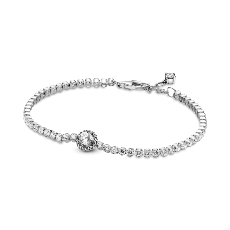 Glow Silver Tennis Bracelet