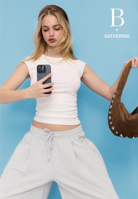 Basic fitted zipped T-shirt