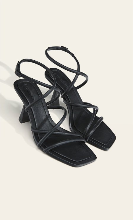 HIGH-HEEL STRAPPY SANDALS