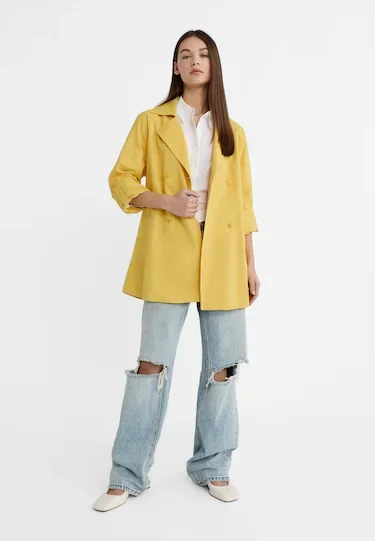 SHORT LOOSE TRENCH COAT