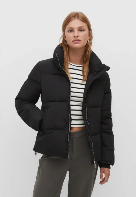 Padded high neck jacket