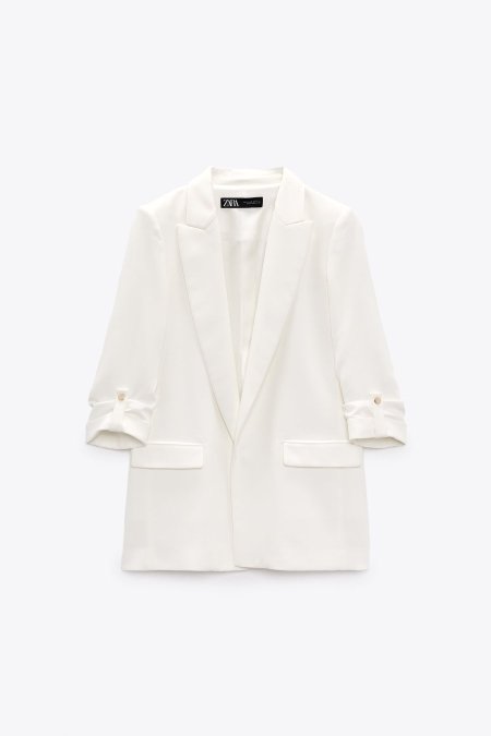 Zara Blazer w Rolled Up Sleeves