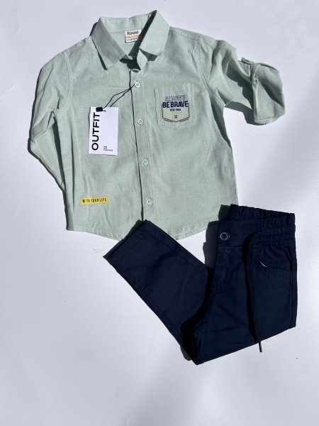 4 Boys' formal set - green <br> <span class='text-color-warm'>نفدت الكمية</span>