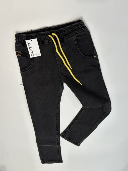 Jeans with elastic 