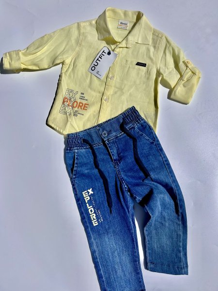 4 Boys' formal set - yellow <br> <span class='text-color-warm'>نفدت الكمية</span>