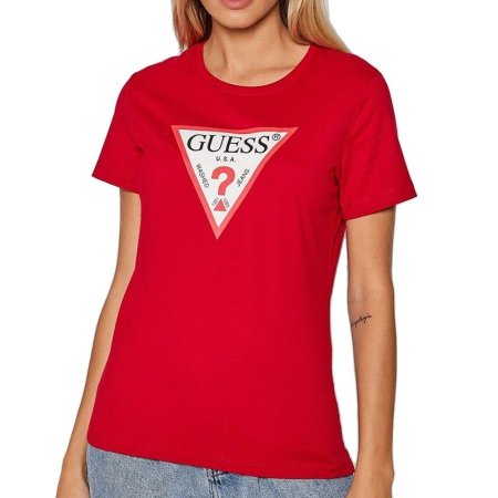 Guess t shirt  - Red <br> <span class='text-color-warm'>نفدت الكمية</span>