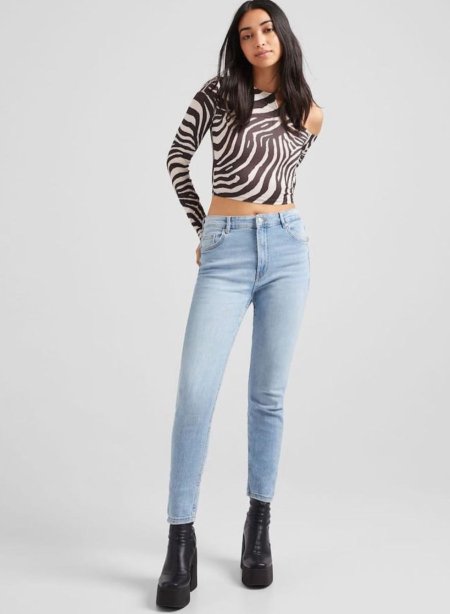 Skinny high waist bershka