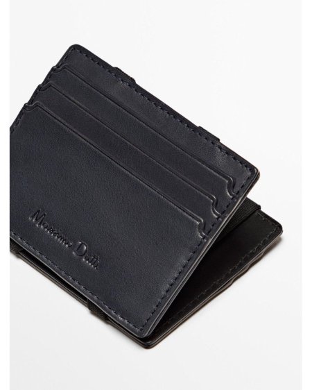 Leather card holder - Navy <br> <span class='text-color-warm'>نفدت الكمية</span>