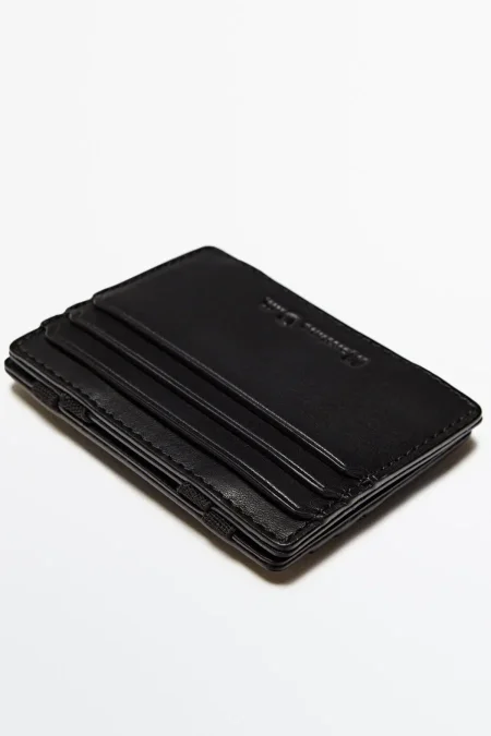 Leather card holder - Black <br> <span class='text-color-warm'>نفدت الكمية</span>