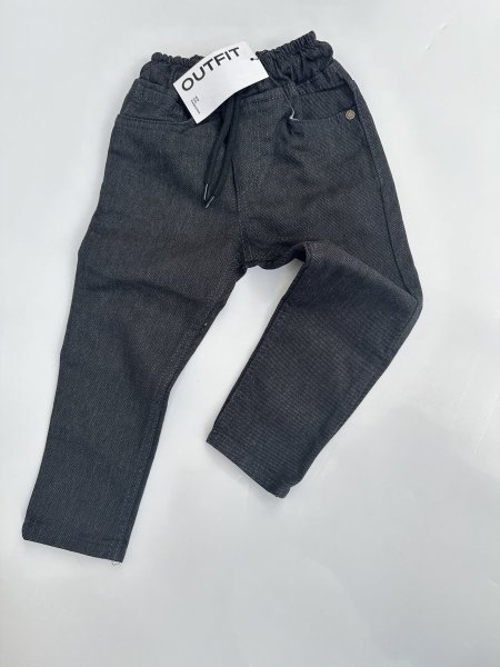 Jeans with elastic  - navy blue