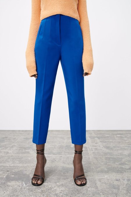  HIGH WAIST TROUSERS - blue