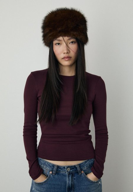 Long sleeve basic T-shirt