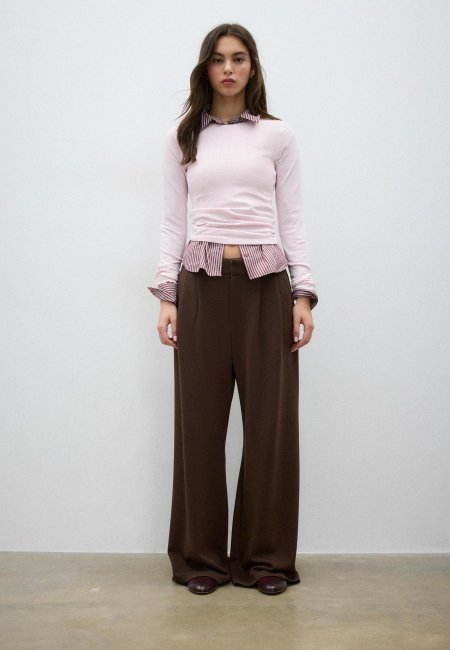 Long sleeve basic T-shirt