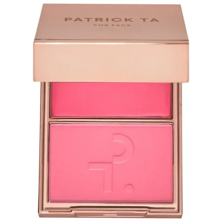 PATRICK TA  Major Headlines Double-Take Crème & Powder Blush Duo - Color: She's That Girl - soft pink