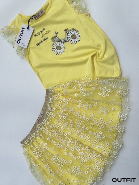 silver set yellow/pink - yellow