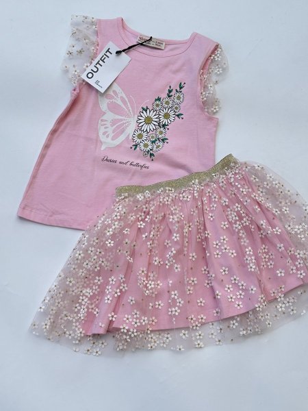 silver set yellow/pink - pink