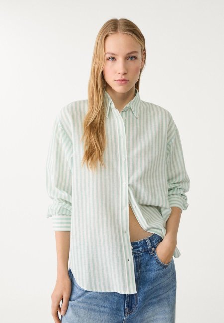 Linen blend shirt
