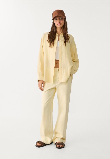 Linen blend shirt
