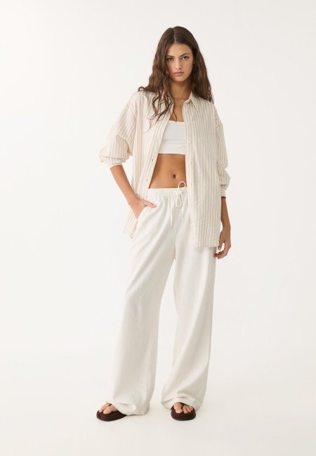 Linen blend shirt