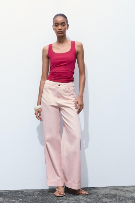 POLYAMIDE TOP WITH WIDE STRAPS