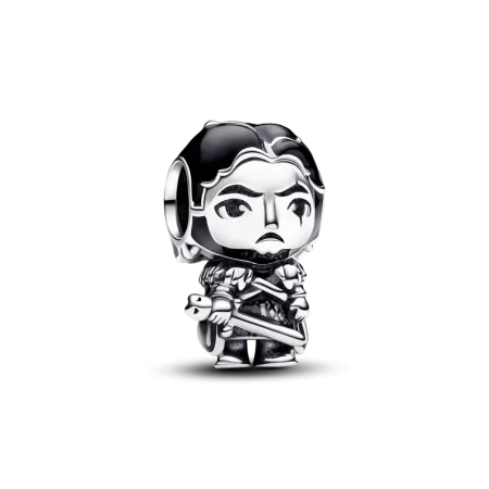 Jon Snow Game of Thrones Silver Charm