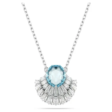 SWAROVSKI Idyllia pendant Shell, Blue, Rhodium plated
