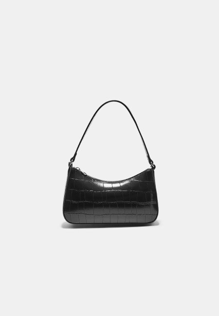 Shoulder bag with coconut effect chain