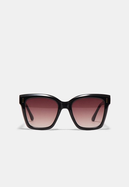 Square resin cat eye sunglasses