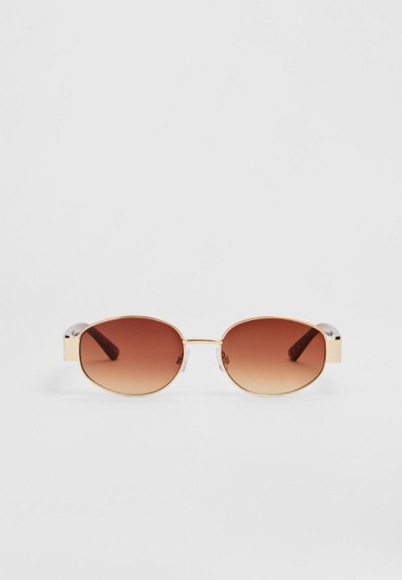 Sunglasses with metal temples