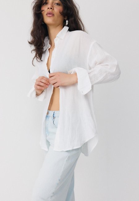 Basic double fabric shirt