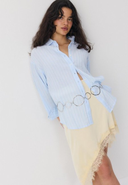 Basic double fabric shirt