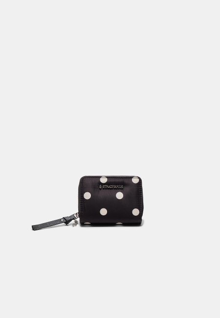 Polka dot card holder purse