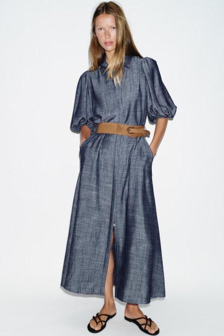 MIDI DRESS WITH BELT