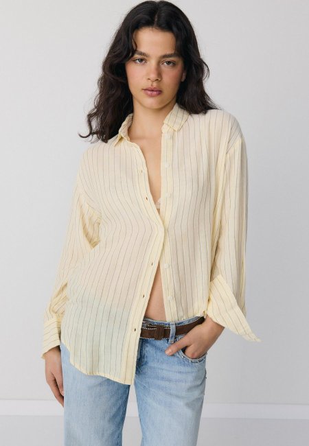 Basic double fabric shirt