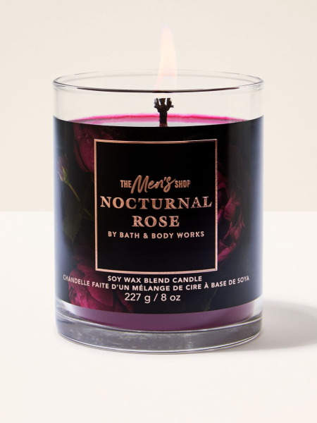 Nocturnal Rose Single Wick Candle