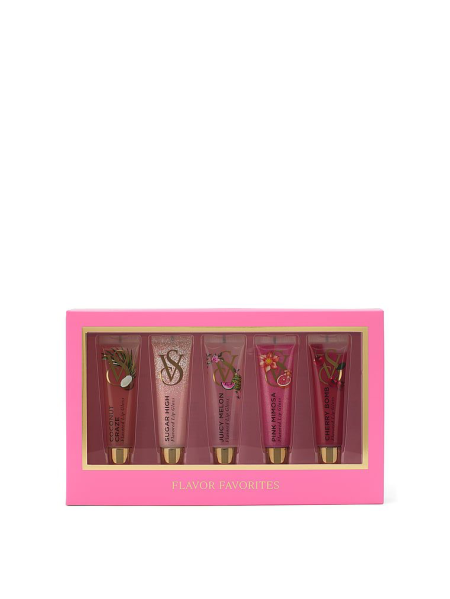 5pack of flavored lip gloss products
