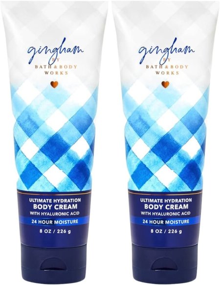 gingham body cream