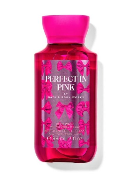 Bath and body works perfect in pink travel size body wash