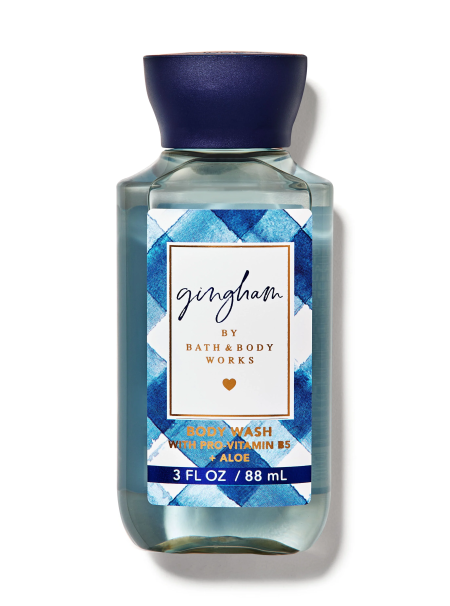 Bath and body works Gingham Travel Size Body Wash