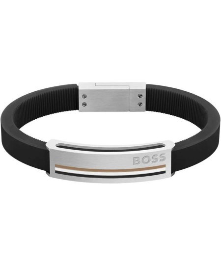HUGO BOSS Bracelet Black rubber
