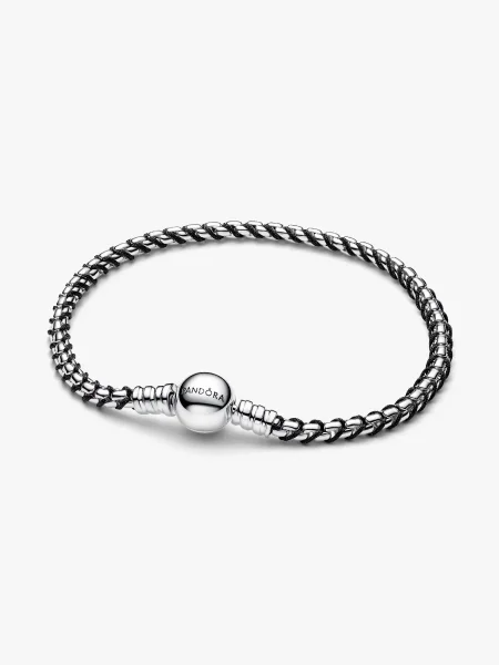 Black Cord Box Chain Bracelet