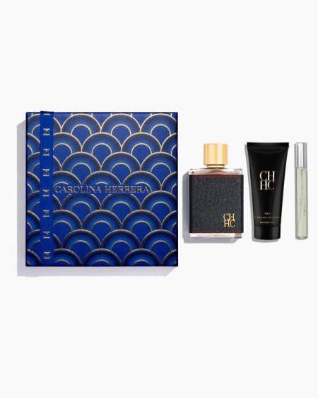 CH Men 100ml Eau de Toilette, 100ml Aftershave Balm and 10ml Large Purse Spray